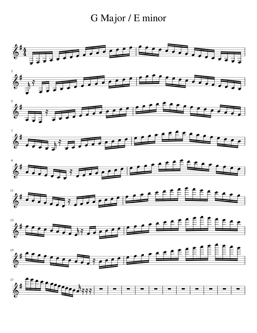 G Major Sheet music for Piano (Solo) | Musescore.com