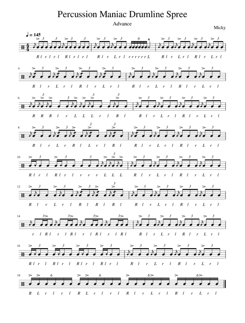 Percussion Maniac Drumline Spree