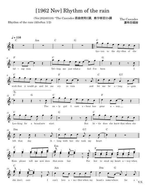 Rhythm of the rain - The Cascades