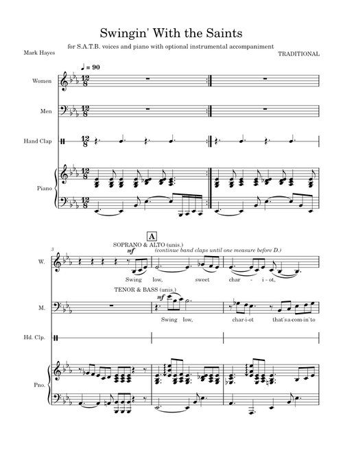 Swingin' With the Saints – Mark Hayes