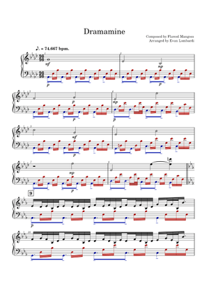 Dramamine – Flawed Mangoes Sheet Music for Piano (Solo) easy ...