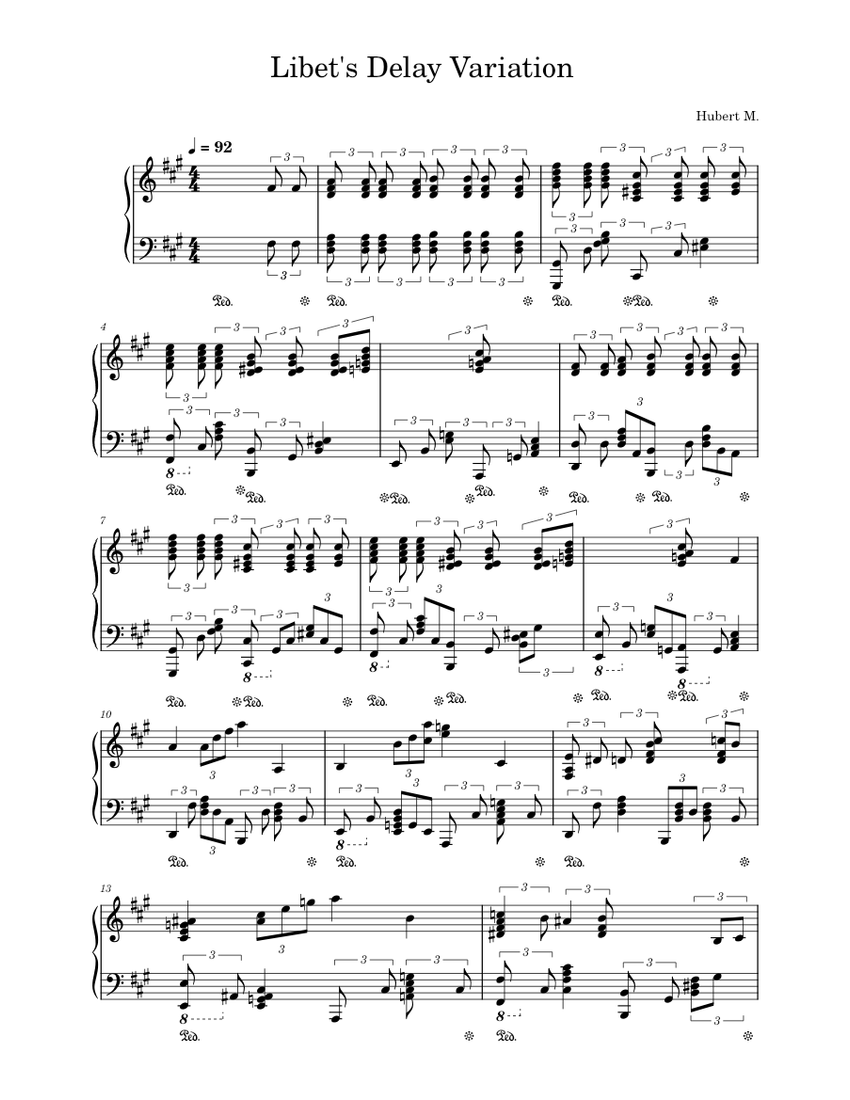 Libet's Delay The Caretaker Libet's Delay Improvisation Sheet music