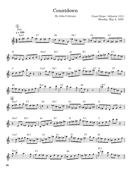 Countdown - John Coltrane