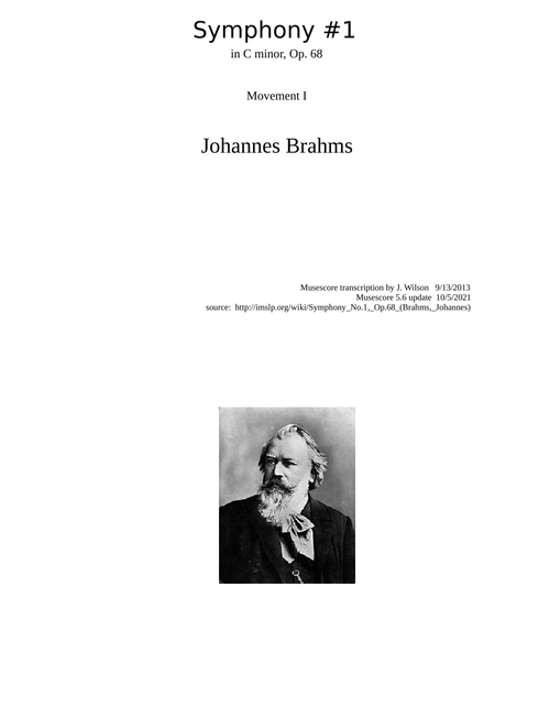 Brahms Symphony #1 first movement
