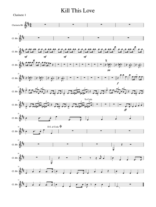 Kill This Love.mscz clarinet 1