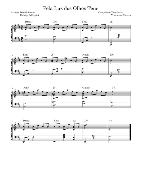 Pela Luz dos Olhos Teus - Tom Jobim e Vinicius de Moraes