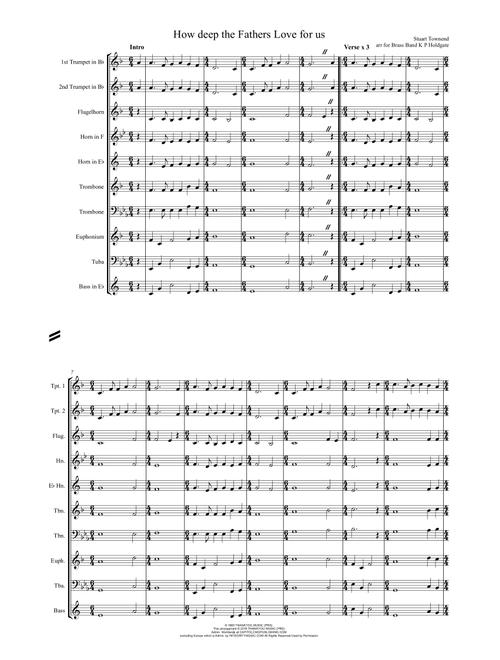 How Deep The Father's Love For Us (Arr. Kevin P Holdgate) - Phillips, Craig & Dean (Brass Ensemble)