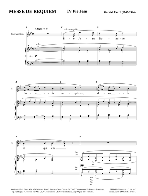 Requiem, Op.48, IV Pie Jesu - Gabriel Fauré