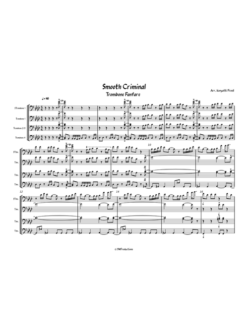 Smooth criminal – Michael Jackson Trombone Fanfare