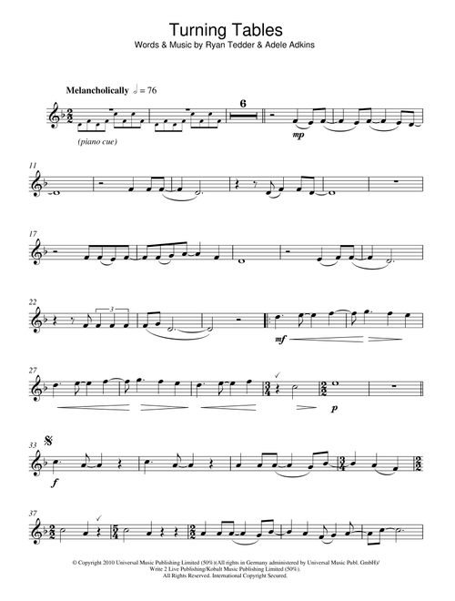 Turning Tables - Adele (Clarinet Solo)