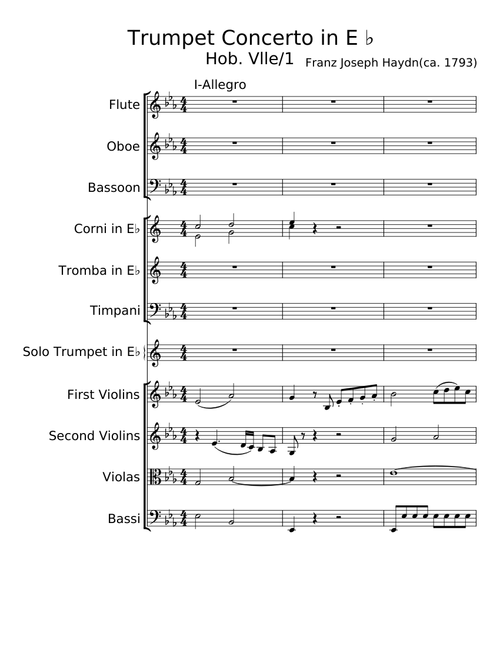 Haydn-- Trumpet Concerto in Eb