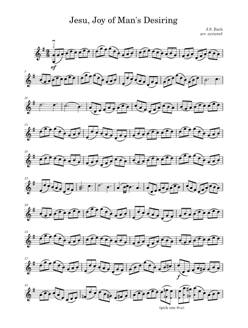 Jesu, Joy of Man's Desiring – Johann Sebastian Bach