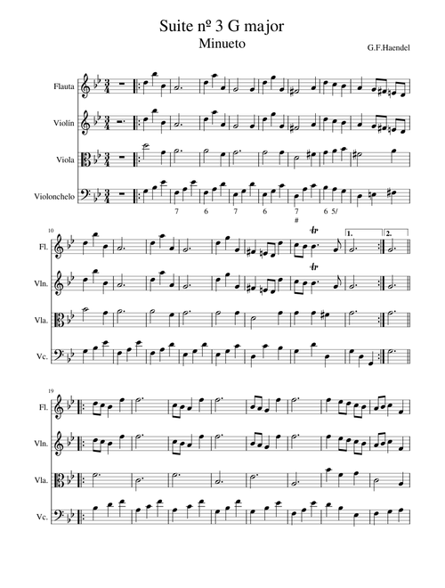 Suite in G minor, HWV 432 – Georg Friedrich Händel