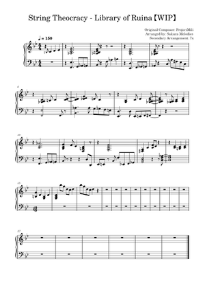 String Theocracy Instrumental (Key Ingredient Ver.) Ear transcription ...