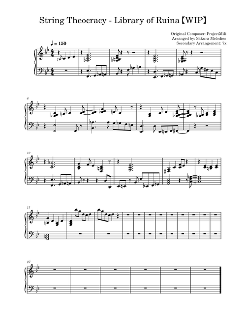 String Theocracy - Library of Ruina【WIP】