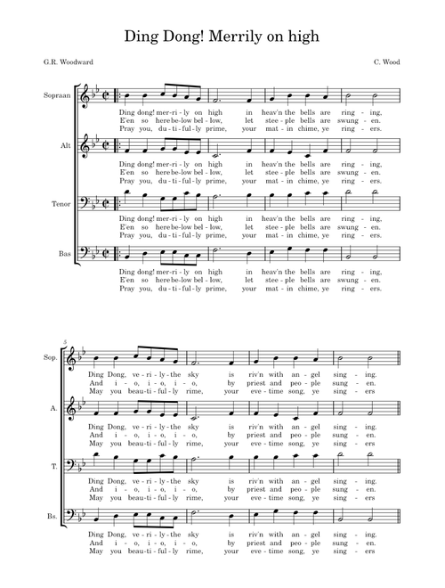 Ding Dong! Merrily On High! – Misc Traditional