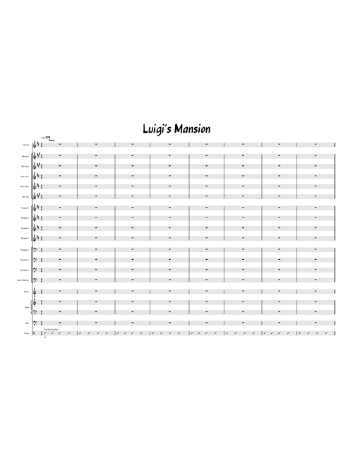 Luigis Mansion Theme – 8 Bit Big Band