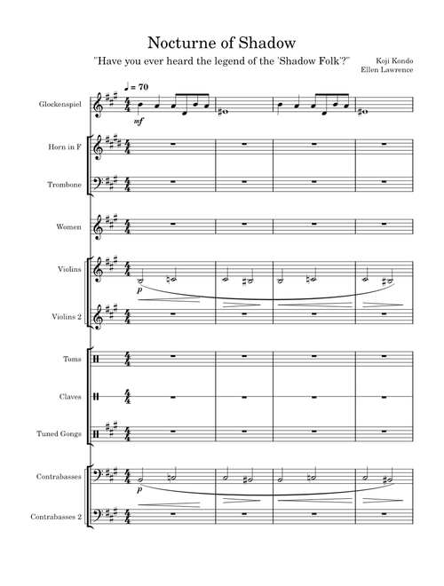 Nocturne of Shadow- Koji Kondo Arr. Ellen Lawrence