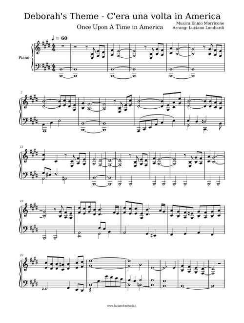 Deborah's Theme - C'era una volta in America (Once upon a time in America)