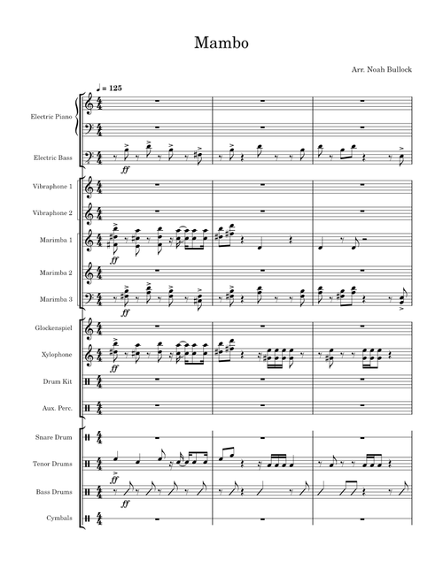 Mambo - West Side Story – Leonard Bernstein/Arr. Noah Bullock
