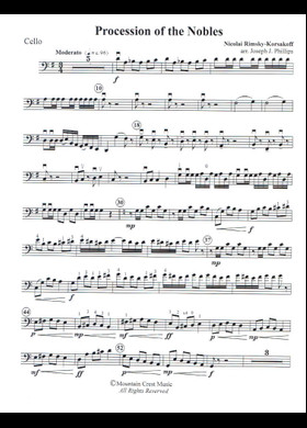 吹奏楽楽譜　PROCESSION of NOBLES from MLADA 吹奏楽楽譜 PROCESSION of NOBLES from MLADA Nikolai Rimsky