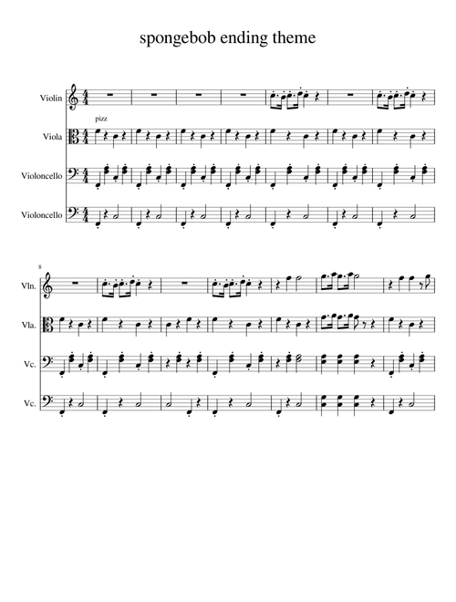 spongebob ending theme