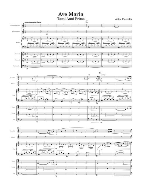 Ave Maria (Tanti Anni Prima) – Astor Piazzolla