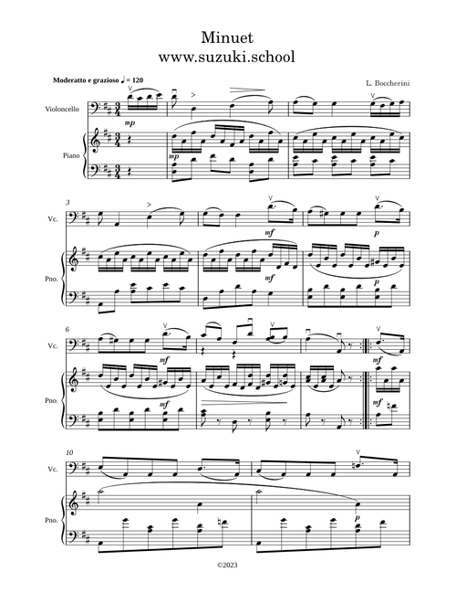 Minuet – Luigi Boccherini