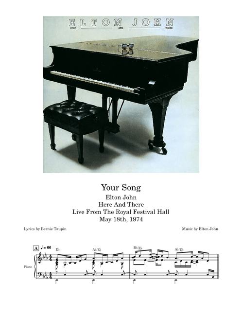 Your Song [Live] – Elton John