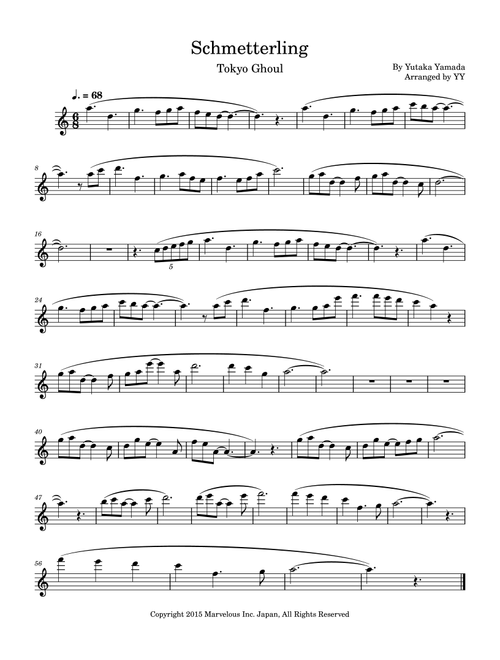 Schmetterling (Arr. YY) - Yutaka Yamada (Flute Solo)