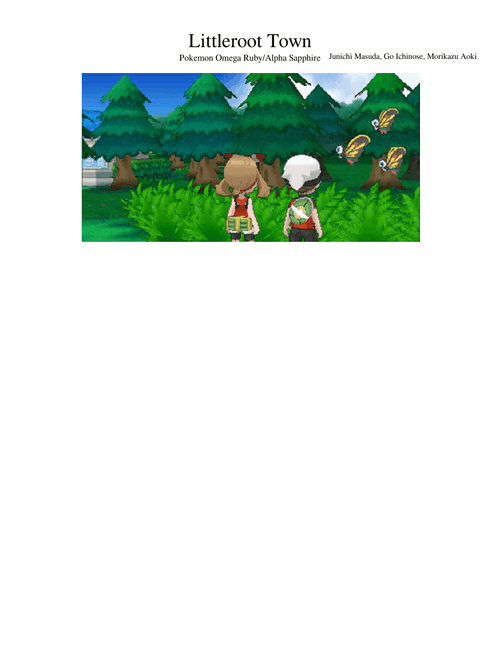 Pokemon RSE/ORAS - Littleroot Town