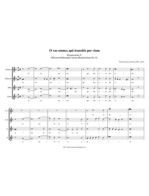 O vos omnes, qui transitis per viam