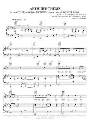 Arthur's Theme (Best That You Can Do) – Carole Bayer Sager, Christopher ...