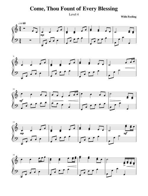 Come, Thou Fount of Every Blessing - With Feeling