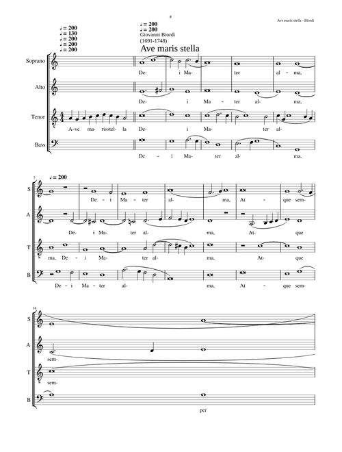 Ave maris stella - Giovanni Biordi
