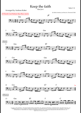 Free Keep The Faith by Bon Jovi sheet music | Download PDF or