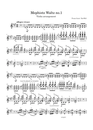 Mephisto Waltz No.1, Arr. by F. Busoni and V. Horowitz Mephisto Waltz No.1, Arr. by F. Busoni and V. Horowitz