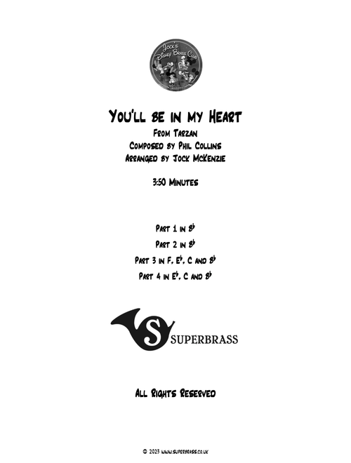 You'll Be In My Heart (Arr. Jock McKenzie) - Phil Collins (Brass Ensemble)