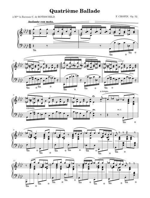 Chopin - Ballade No. 4
