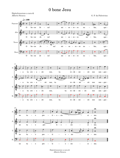 O bone Jesu – Giovanni Pierluigi da Palestrina