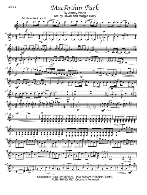 Macarthur Park (Arr. David and Margie Dally) - Donna Summer (String Quartet)
