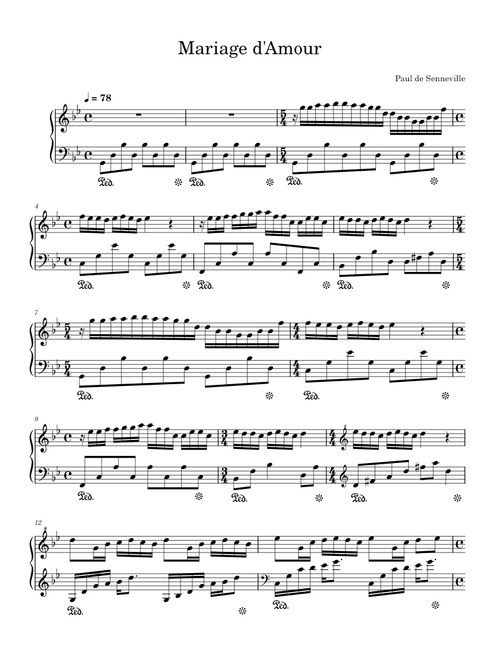 Marriage D'amour – Música Clásica