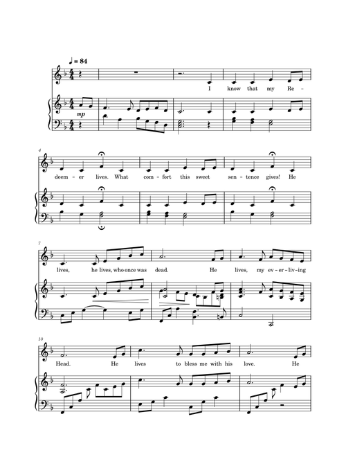I Know That My Redeemer Lives - LDS Hymns