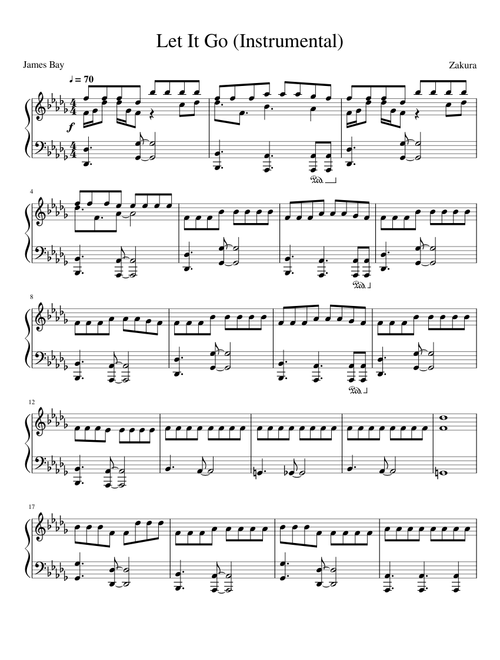 James Bay - Let It Go (Instrumental)