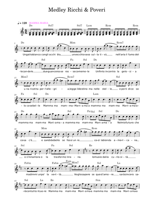Medley - Ricchi & Poveri