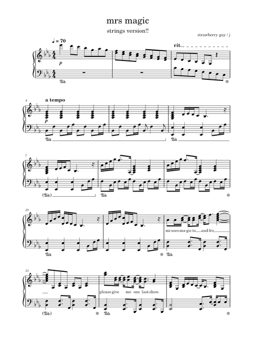mrs magic - strings version