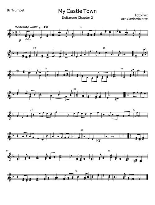 My Castle Town – B♭ Trumpet