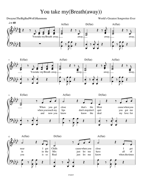 You take my Breath away  remix