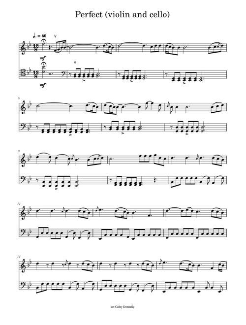 Perfect (violin and cello)