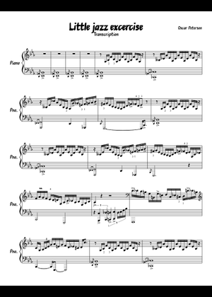 Oscar Peterson - Jazz Exercises for Piano - Exercise 2 Sheet Music